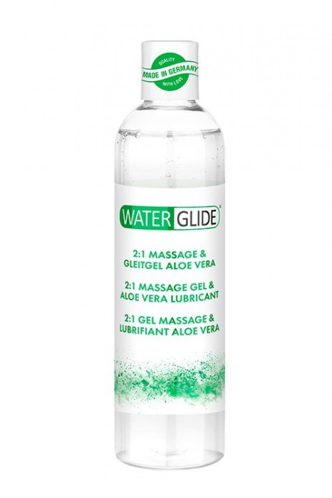 Гель-смазка 2-в-1 MASSAGE   LUBRICANT ALOE VERA - 300 мл. - Waterglide - купить с доставкой в Нижневартовске