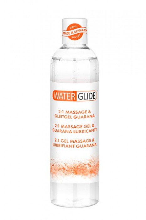 Гель-смазка 2-в-1 MASSAGE   LUBRICANT GUARANA - 300 мл. - Waterglide - купить с доставкой в Нижневартовске