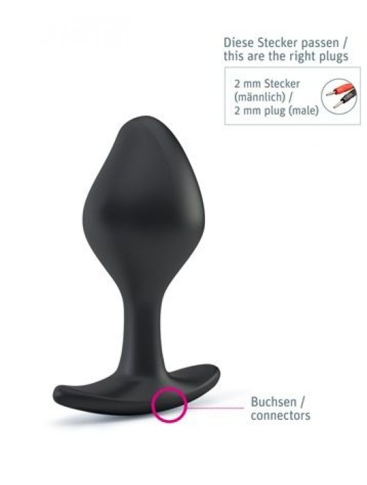 Анальная пробка Rocking Force S для электростимуляции - 9,5 см. - MyStim - купить с доставкой в Нижневартовске