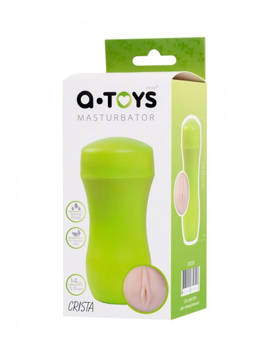 Мастурбатор-вагина A-Toys в зеленой колбе - A-toys - в Нижневартовске купить с доставкой