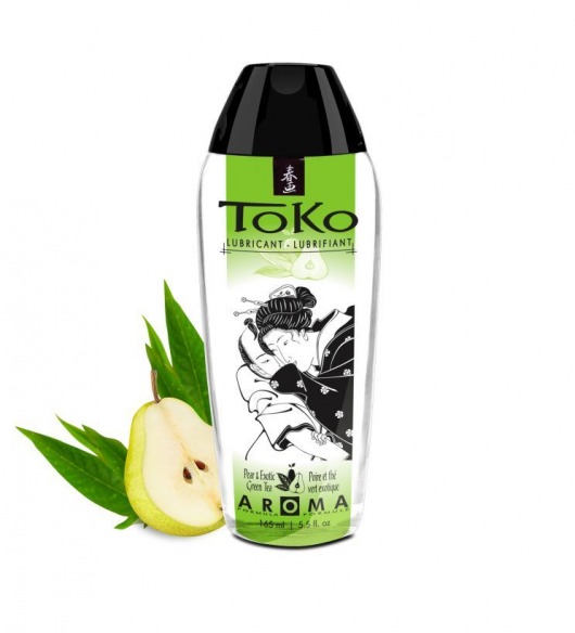 Интимный гель TOKO Pear   Exotic Green Tea с ароматом груши и зеленого чая - 165 мл. - Shunga - купить с доставкой в Нижневартовске