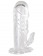 Прозрачная гелевая насадка с клиторальным отростком - 13 см. - Toyfa Basic - в Нижневартовске купить с доставкой