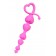 Розовая силиконовая анальная цепочка Sweety - 18,5 см. - ToyFa в Нижневартовске Розовая силиконовая анальная цепочка Sweety - 18,5 см. - ToyFa