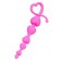 Розовая силиконовая анальная цепочка Sweety - 18,5 см. - ToyFa в Нижневартовске Розовая силиконовая анальная цепочка Sweety - 18,5 см. - ToyFa