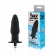 Черная ребристая вибровтулка с ограничителем - 9 см. - Sex Expert в Нижневартовске Черная ребристая вибровтулка с ограничителем - 9 см. - Sex Expert