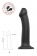 Черный фаллос на присоске Silicone Bendable Dildo L - 19 см. - Strap-on-me - купить с доставкой в Нижневартовске