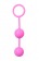 Розовые вагинальные шарики с ребрышками Roze Love Balls - Easy toys