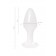 Белая акриловая анальная втулка - 9,5 см. - Toyfa Basic в Нижневартовске Белая акриловая анальная втулка - 9,5 см. - Toyfa Basic