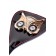 Чёрный стек с совой на кожаном наконечнике - 24 см. - ToyFa - купить с доставкой в Нижневартовске