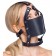 Черный намордник с кляпом-шаром Head Harness With A Gag - Orion - купить с доставкой в Нижневартовске