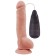 Телесный вибратор с мошонкой на присоске Extra Fun Vibrating Dildo - 23,5 см. - Chisa купить в Нижневартовске с доставкой в Orgasmix.ru Телесный вибратор с мошонкой на присоске Extra Fun Vibrating Dildo - 23,5 см. - Chisa