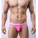Розовые мужские трусы-брифы с вырезами и леопардовым рисунком - Cockcon купить с доставкой
