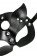 Черная кожаная рельефная маска кошки - Pecado - купить с доставкой в Нижневартовске Черная кожаная рельефная маска кошки - Pecado - купить с доставкой в Нижневартовске