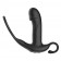 Черный пульсирующимй массажер простаты с вибрацией и пультом ДУ - 17,1 см. - Secwell - в Нижневартовске купить с доставкой
