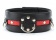 Черно-красный ошейник на пряжке - БДСМ Арсенал - купить с доставкой в Нижневартовске