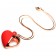 Красное ожерелье с подвеской-вибратором 10X Vibrating Silicone Heart Necklace - XR Brands в Нижневартовске Красное ожерелье с подвеской-вибратором 10X Vibrating Silicone Heart Necklace - XR Brands