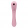 Нежно-розовый двусторонний стимулятор Daisy Massager - 20,2 см. - Adrien Lastic