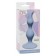 Голубая анальная пробка Curved Anal Plug Blue - 12,5 см. - Lola Games