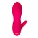 Розовый вибромассажёр с небольшим клиторальным отростком - 15 см. - A-toys