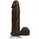 Коричневый фаллоимитатор The Realistic Cock 8” with Removable Vac-U-Lock Suction Cup - 20,57 см. - Doc Johnson купить с доставкой в интернет-магазине Orgasmix в Нижневартовске Коричневый фаллоимитатор The Realistic Cock 8” with Removable Vac-U-Lock Suction Cup - 20,57 см. - Doc Johnson