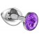 Малая серебристая анальная пробка Diamond Purple Sparkle Small с фиолетовым кристаллом - 7 см. - Lola Games - купить с доставкой в Нижневартовске Малая серебристая анальная пробка Diamond Purple Sparkle Small с фиолетовым кристаллом - 7 см. - Lola Games - купить с доставкой в Нижневартовске