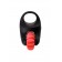Чёрно-красное эрекционное виброкольцо Erotist - Erotist Adult Toys - в Нижневартовске купить с доставкой